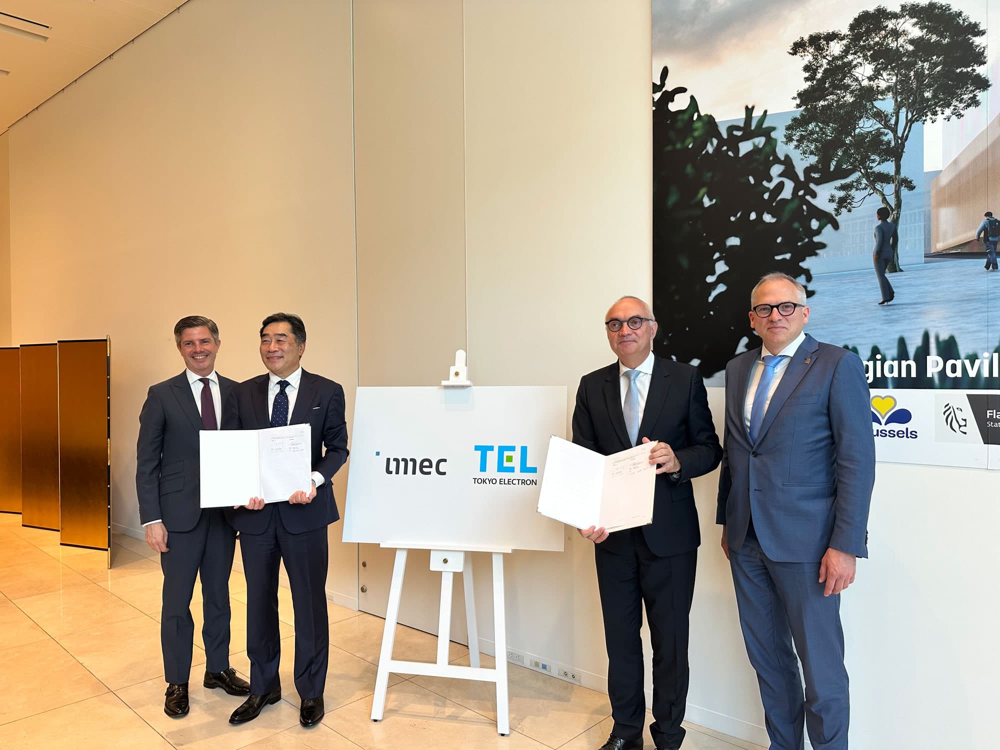 Signing partnership imec & TEL